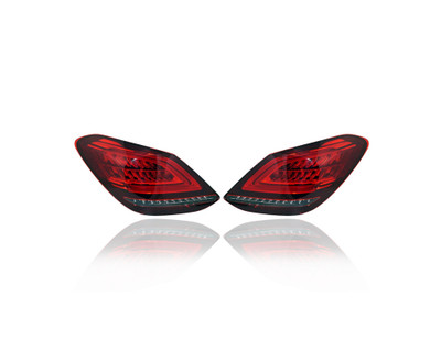 Tail Light Assembly - Compatible/Replacement for '19-21 Mercedes-Benz C-Class Sedan - LED - Pair, Left Driver + Right Passenger Set - 2059065003, 2059064903 - CAPA