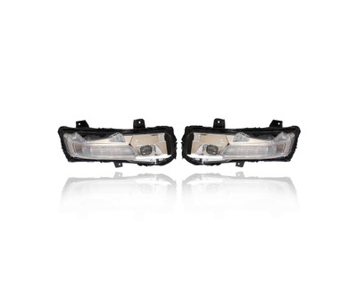 Turn Signal - Parking Light Assembly - Compatible/Replacement for '18-22 Ford Mustang Coupe/Convertible - Pair, Left Driver + Right Passenger Set - JR3Z13200B, JR3Z13201C - CAPA Turn Signal - Parking Light Assembly - Compatible/Replacement for '18-22 Ford Mustang Coupe/Convertible - Pair, Left Driver + Right Passenger Set - JR3Z13200B, JR3Z13201C - CAPA