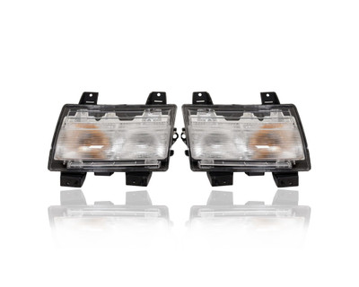 Turn Signal Light Assembly - Compatible/Replacement for '18-22 Jeep Wrangler, 20-22 Gladiator Rubicon/Sahara/Moab/Launch/Overland - Pair, Left Driver + Right Passenger Set - 68293126AF, 68293127AF Turn Signal Light Assembly - Compatible/Replacement for '18-22 Jeep Wrangler, 20-22 Gladiator Rubicon/Sahara/Moab/Launch/Overland - Pair, Left Driver + Right Passenger Set - 68293126AF, 68293127AF