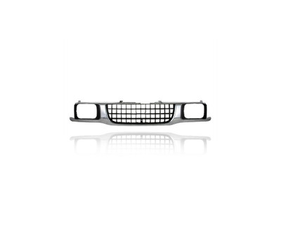 Grille - Compatible/Replacement for '93-95 Isuzu Pickup - Chrome Frame Gray Insert, Emblem Provision - 8970450622 Grille - Compatible/Replacement for '93-95 Isuzu Pickup - Chrome Frame Gray Insert, Emblem Provision - 8970450622