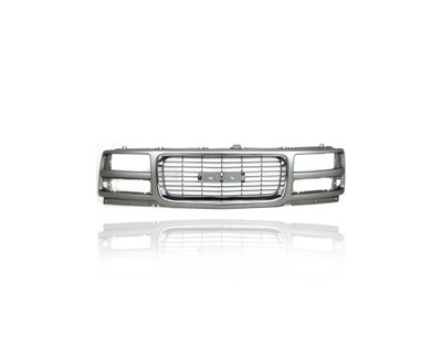 Grille - Compatible/Replacement for '96-02 GMC Savana SL/SLE/Base - Chrome/Gray, Composite, Emblem Provision - 15037244 Grille - Compatible/Replacement for '96-02 GMC Savana SL/SLE/Base - Chrome/Gray, Composite, Emblem Provision - 15037244