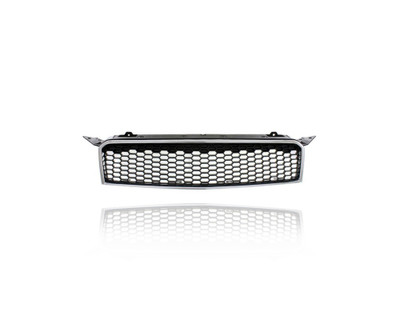 Grille - Compatible/Replacement for '09-11 Chevrolet Aveo 5 - Textured Molding With Chrome Frame - 96808248, CAPA Grille - Compatible/Replacement for '09-11 Chevrolet Aveo 5 - Textured Molding With Chrome Frame - 96808248, CAPA