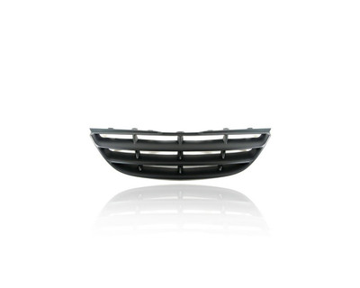 Grille - Compatible/Replacement for '04-06 Kia Spectra/5 Sedan/Hatchback - Main Upper Black Frame Line Bar Insert - 863502F050