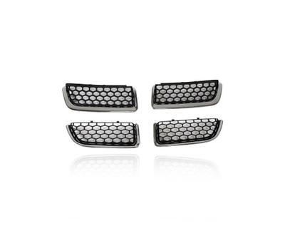 Grille - Compatible/Replacement for '04-06 Dodge Stratus Sedan - Four Piece, Matte Black With Chrome Molding - 4805900AB Grille - Compatible/Replacement for '04-06 Dodge Stratus Sedan - Four Piece, Matte Black With Chrome Molding - 4805900AB