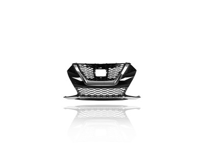 Grille - Compatible/Replacement for '19-22 Nissan Maxima S/SV/SL - Gloss Black Frame, Chrome Trim Black Insert Without Camera Hole, Emblem Provision - 623109DJ0A Grille - Compatible/Replacement for '19-22 Nissan Maxima S/SV/SL - Gloss Black Frame, Chrome Trim Black Insert Without Camera Hole, Emblem Provision - 623109DJ0A