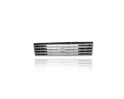 Grille - Compatible/Replacement for '86-88 Ford Aerostar - Chrome/Argent/Black, Emblem Provision - E79Z8200A Grille - Compatible/Replacement for '86-88 Ford Aerostar - Chrome/Argent/Black, Emblem Provision - E79Z8200A