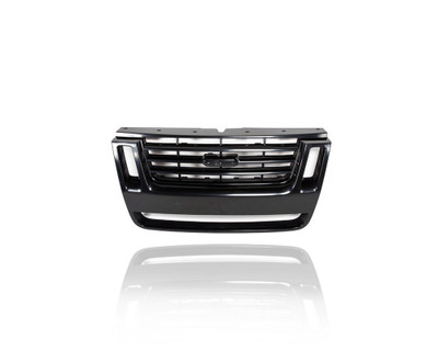 Grille - Compatible/Replacement for '07-08 Ford Explorer XLT/Ironman Package - Black Frame Insert, Emblem Provision - 7L2Z8200BA