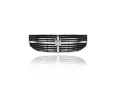 Grille - Compatible/Replacement for '07-12 Dodge Caliber - Matte Dark Gray With Chrome Molding, Emblem Provision - 68043938AA Grille - Compatible/Replacement for '07-12 Dodge Caliber - Matte Dark Gray With Chrome Molding, Emblem Provision - 68043938AA