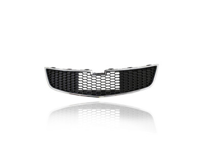 Grille - Compatible/Replacement for '11-14 Chevrolet Cruze Eco - Front Center Black Chrome Outer Trim - 95225614