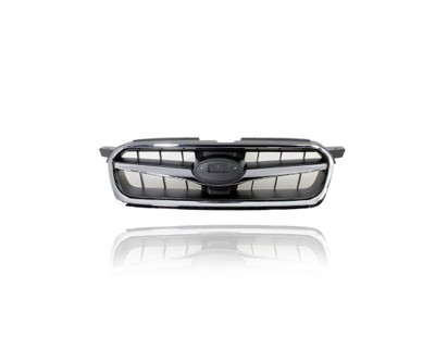 Grille - Compatible/Replacement for '08-09 Subaru Legacy - Upper Chrome Frame, Silver Trim Black Insert, Emblem Provision - 91121AG20A Grille - Compatible/Replacement for '08-09 Subaru Legacy - Upper Chrome Frame, Silver Trim Black Insert, Emblem Provision - 91121AG20A