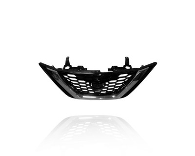 Grille For 623103YU0A 16-18 Nissan Sentra-S/FE/SL/SV/SR (Exclude Nismo) - Front, Gloss Black, Chrome, With Emblem Provision - CAPA