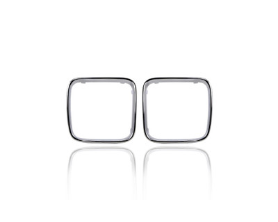 Grille Molding - Compatible/Replacement for '89-94 BMW 5-Series - Chrome - Pair, Left Driver + Right Passenger Set, 51131973898, 51131973897 Grille Molding - Compatible/Replacement for '89-94 BMW 5-Series - Chrome - Pair, Left Driver + Right Passenger Set, 51131973898, 51131973897