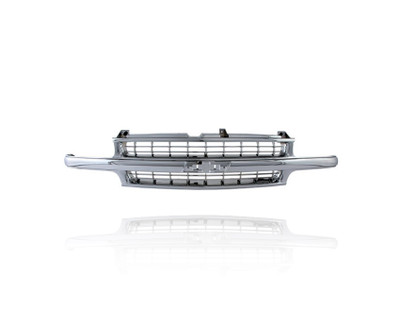 Grille For GM1200478 00-06 Chevrolet Suburban Tahoe - Front, Black, Chrome, With Emblem Provision Grille For GM1200478 00-06 Chevrolet Suburban Tahoe - Front, Black, Chrome, With Emblem Provision