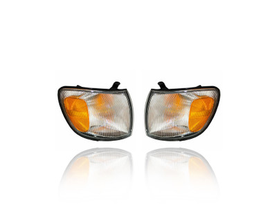 Cornering Light Assembly For TO2531129; TO2530129 98-00 Toyota Sienna Van -Turn Signal, Pair Left and Right Set Cornering Light Assembly For TO2531129; TO2530129 98-00 Toyota Sienna Van -Turn Signal, Pair Left and Right Set