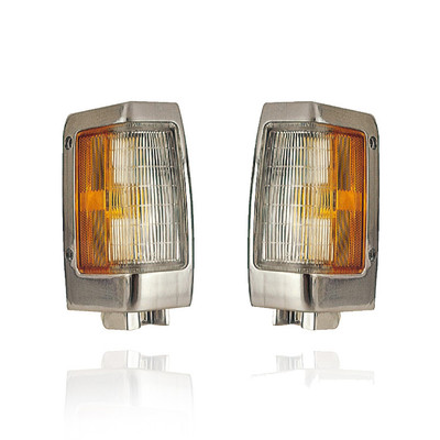 Cornering Light Assembly For 90-97 Nissan Hardbody (Exclude Pathfinder) - Pair, Left Driver + Right Passenger Set, Chrome - B611088G00, B611588G00 Cornering Light Assembly For 90-97 Nissan Hardbody (Exclude Pathfinder) - Pair, Left Driver + Right Passenger Set, Chrome - B611088G00, B611588G00