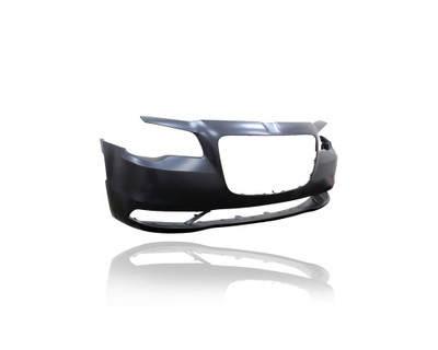 Bumper Cover - Compatible/Replacement for '15-22 Chrysler 300 Sedan S/C/Limited/Platinum/Touring With Halogen Lights Only - Front, Primed Without Sensor & Tow Hole, 5PN41TZZAE CAPA Bumper Cover - Compatible/Replacement for '15-22 Chrysler 300 Sedan S/C/Limited/Platinum/Touring With Halogen Lights Only - Front, Primed Without Sensor & Tow Hole, 5PN41TZZAE CAPA