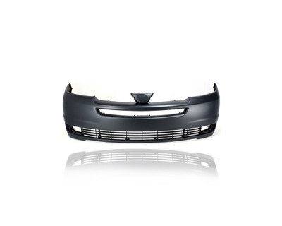 Bumper Cover - Compatible/Replacement for '04-05 Toyota Sienna CE/LE/XLE - Front, Primed Without Sensor Hole, 52119AE900 Bumper Cover - Compatible/Replacement for '04-05 Toyota Sienna CE/LE/XLE - Front, Primed Without Sensor Hole, 52119AE900
