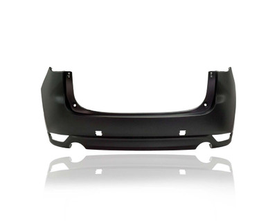 Bumper Cover - Compatible/Replacement for '17-21 Mazda CX-5 Sport/Touring/Grand - Rear, Primed Without Sensor Hole, KLYF5022XBB