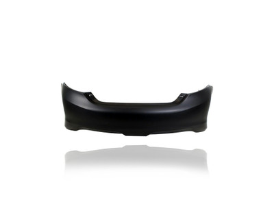 Bumper Cover - Compatible/Replacement for '12-14 Toyota Camry/Hybrid SE/Sport - Rear, Primed With Spoiler Hole, 5215906963 CAPA