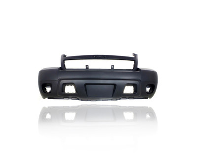 Bumper Cover - Compatible/Replacement for '07-14 Chevrolet Avalanche/Suburban/Tahoe (With Round FogLamp) - Front, Primed, 25814570 CAPA Bumper Cover - Compatible/Replacement for '07-14 Chevrolet Avalanche/Suburban/Tahoe (With Round FogLamp) - Front, Primed, 25814570 CAPA