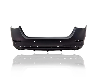 Bumper Cover - Compatible/Replacement for '20-23 Nissan Sentra S/SV - Rear, Primed With Sensor Hole, 850226LB4J CAPA