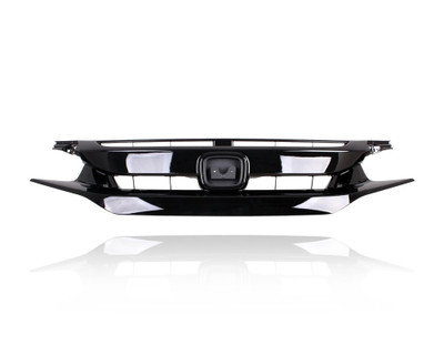 Grille - Compatible/Replacement for '20-21 Honda Civic Hatchback - Main Upper, Glossy Black - 71121TGGA51 Grille - Compatible/Replacement for '20-21 Honda Civic Hatchback - Main Upper, Glossy Black - 71121TGGA51