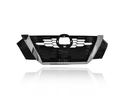Grille - Compatible/Replacement for '20-23 Nissan Sentra S/SV - Main Upper, Black Frame Chrome Trim Insert - 623106LB0A Grille - Compatible/Replacement for '20-23 Nissan Sentra S/SV - Main Upper, Black Frame Chrome Trim Insert - 623106LB0A