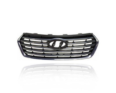 Grille - Compatible/Replacement for '17-18 Hyundai Santa Fe, 19-19 XL/SE - Main Upper, Chrome Frame Without Camera Hole - 86350B8BA0 Grille - Compatible/Replacement for '17-18 Hyundai Santa Fe, 19-19 XL/SE - Main Upper, Chrome Frame Without Camera Hole - 86350B8BA0