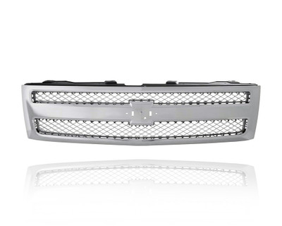 Grille - Compatible/Replacement for '12-13 Chevrolet Silverado 1500 - Chrome Frame/Mesh - 22849840 CAPA Grille - Compatible/Replacement for '12-13 Chevrolet Silverado 1500 - Chrome Frame/Mesh - 22849840 CAPA