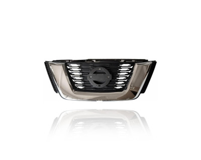 Grille - Compatible/Replacement for '17-17 Nissan Rogue/Hybrid SV/SL - Main Chrome Frame Black Insert With Camera Hole - 623106FL0B Grille - Compatible/Replacement for '17-17 Nissan Rogue/Hybrid SV/SL - Main Chrome Frame Black Insert With Camera Hole - 623106FL0B