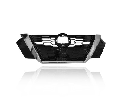 Grille - Compatible/Replacement for '20-23 Nissan Sentra S/SV - Main Upper, Black Frame Chrome Trim Insert - 623106LB0A CAPA Grille - Compatible/Replacement for '20-23 Nissan Sentra S/SV - Main Upper, Black Frame Chrome Trim Insert - 623106LB0A CAPA
