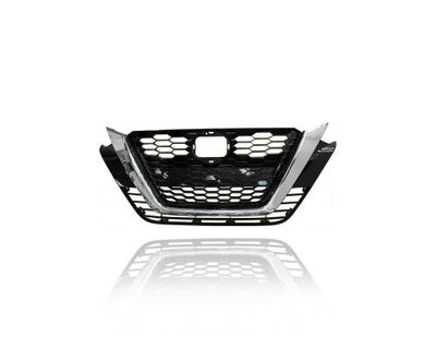 Grille - Compatible/Replacement for '19-22 Nissan Altima S/SV/SL - Black Frame Chrome Trim Insert Without Camera Hole - 623106CG1A Grille - Compatible/Replacement for '19-22 Nissan Altima S/SV/SL - Black Frame Chrome Trim Insert Without Camera Hole - 623106CG1A