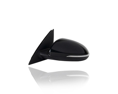 Door Mirror - Compatible/Replacement for '16-17 Kia Optima LX 1.6T/EX/SX/Limited - Manual-Folding, Heated With Blind Spot/Memory, Unpainted - Left Hand - Driver - 87610D4680