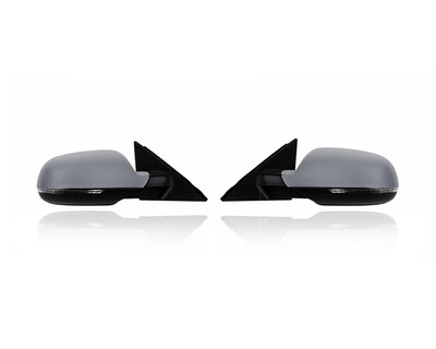 Door Mirror - Compatible/Replacement for '10-16 Audi A4/Avant/S4 - Without Memory/Auto-Dim, Unpainted - Pair, Left Driver + Right Passenger Set - 8K1857410AG01C, 8K1857409AG01C