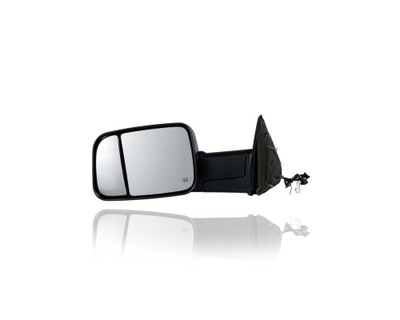 Door Mirror - Compatible/Replacement for '10-12 Dodge/RAM Pickup 1500/2500/3500 - Powered, Heated With Signal Lamp, Extendable Textured Black - Left Hand - Driver - 68033734AK Door Mirror - Compatible/Replacement for '10-12 Dodge/RAM Pickup 1500/2500/3500 - Powered, Heated With Signal Lamp, Extendable Textured Black - Left Hand - Driver - 68033734AK