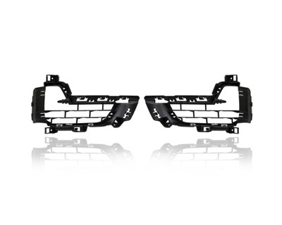 Fog Light Cover - Compatible/Replacement for '14-18 BMW X5/Hybrid Base - Front Bumper Lower Side Grille Insert, Textured Black - Pair, Left Driver + Right Passenger Set - 51117325493, 51117325494 Fog Light Cover - Compatible/Replacement for '14-18 BMW X5/Hybrid Base - Front Bumper Lower Side Grille Insert, Textured Black - Pair, Left Driver + Right Passenger Set - 51117325493, 51117325494