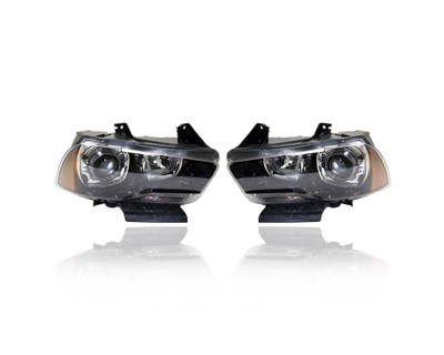 Headlight Assembly - Compatible/Replacement for '11-14 Dodge Charger Rallye/Roadtrack/Plus/Max/SRT - HID/Xenon - Pair, Left Driver + Right Passenger Set - 57010412AD, 57010413AD CAPA Headlight Assembly - Compatible/Replacement for '11-14 Dodge Charger Rallye/Roadtrack/Plus/Max/SRT - HID/Xenon - Pair, Left Driver + Right Passenger Set - 57010412AD, 57010413AD CAPA