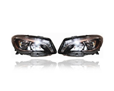 Headlight Assembly - Compatible/Replacement for '17-19 Mercedes-Benz CLA250/45 - LED - Pair, Left Driver + Right Passenger Set - 1179061101, 1179061001 Headlight Assembly - Compatible/Replacement for '17-19 Mercedes-Benz CLA250/45 - LED - Pair, Left Driver + Right Passenger Set - 1179061101, 1179061001