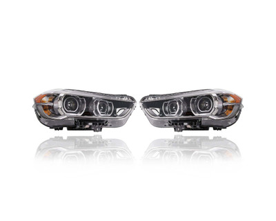 Headlight Assembly - Compatible/Replacement for '17-19 BMW X1 - LED - Pair, Left Driver + Right Passenger Set - 63117436466, 63117436465 Headlight Assembly - Compatible/Replacement for '17-19 BMW X1 - LED - Pair, Left Driver + Right Passenger Set - 63117436466, 63117436465