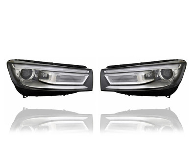 Headlight Assembly - Compatible/Replacement for '18-20 Audi Q5/Q5E Premium - HID/Xenon - Pair, Left Driver + Right Passenger Set - 80A941044H, 80A941043H CAPA Headlight Assembly - Compatible/Replacement for '18-20 Audi Q5/Q5E Premium - HID/Xenon - Pair, Left Driver + Right Passenger Set - 80A941044H, 80A941043H CAPA