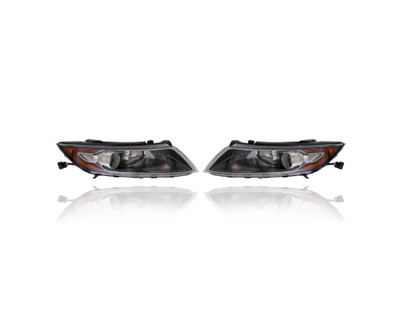 Headlight Assembly - Compatible/Replacement for '11-13 Kia Optima Hybrid Base/LX-Only - Halogen - Pair, Left Driver + Right Passenger Set - 921024U020, 921014U020 CAPA Headlight Assembly - Compatible/Replacement for '11-13 Kia Optima Hybrid Base/LX-Only - Halogen - Pair, Left Driver + Right Passenger Set - 921024U020, 921014U020 CAPA