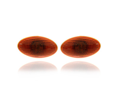 Side Marker Light - Compatible/Replacement for '02-06 Mini Cooper/S Hatchback, 05-08 S-Convertible - Front Repeater, Yellow - Pair, Left Driver + Right Passenger Set - 63137166013