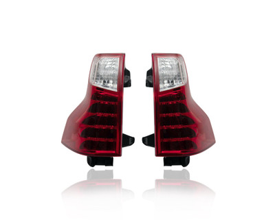Tail Light - Compatible/Replacement for '10-13 Lexus GX460 - LED Without Black Insert - Pair, Left Driver + Right Passenger Set - 8155160A01, 8156160841 CAPA