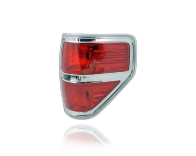 Tail Light - Compatible/Replacement for '09-14 Ford F-150 Styleside - Chrome Accent, Halogen - Right Hand - Passenger - BL3Z13404B