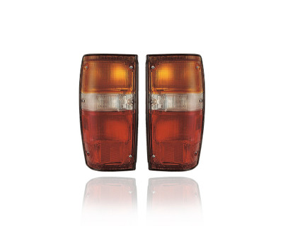 Tail Light Assembly - Compatible/Replacement for '84-88 Toyota Pickup, 84-89 4Runner - Black Outer Trim - Pair, Left Driver + Right Passenger Set - 8155089144, 8156089144 Tail Light Assembly - Compatible/Replacement for '84-88 Toyota Pickup, 84-89 4Runner - Black Outer Trim - Pair, Left Driver + Right Passenger Set - 8155089144, 8156089144