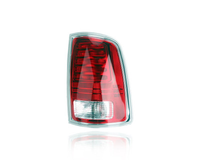 Tail Light Assembly - Compatible/Replacement for '13-22 RAM Pickup 1500/Classic, 13-18 2500/3500 - LED, Chrome Outer Trim - Right Hand - Passenger - 68093078AC CAPA Tail Light Assembly - Compatible/Replacement for '13-22 RAM Pickup 1500/Classic, 13-18 2500/3500 - LED, Chrome Outer Trim - Right Hand - Passenger - 68093078AC CAPA