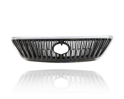Grille For 5310148071 04-06 Lexus RX330, 07-07 RX350 Japan-Build - Chrome/Painted, Black, With Emblem Provision