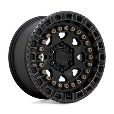 Carbine - Cast Aluminum, Matte Black With Machined Tinted Ring & Bronze Bolts, 17X8.5, 6X5.5, 0mm, 195338077838 Carbine - Cast Aluminum, Matte Black With Machined Tinted Ring & Bronze Bolts, 17X8.5, 6X5.5, 0mm, 195338077838