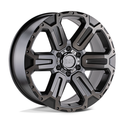 Wanaka - Cast Aluminum, Matte Gunmetal With Brushed Face & Gunmetal Tint, 17X8.5, 6X5.5, 12mm, 195338011788 Wanaka - Cast Aluminum, Matte Gunmetal With Brushed Face & Gunmetal Tint, 17X8.5, 6X5.5, 12mm, 195338011788
