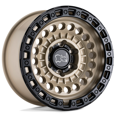 Sentinel - Cast Aluminum, Desert Sand With Black Ring, 17X8.5, 5X5.0, -18mm, 195338160004